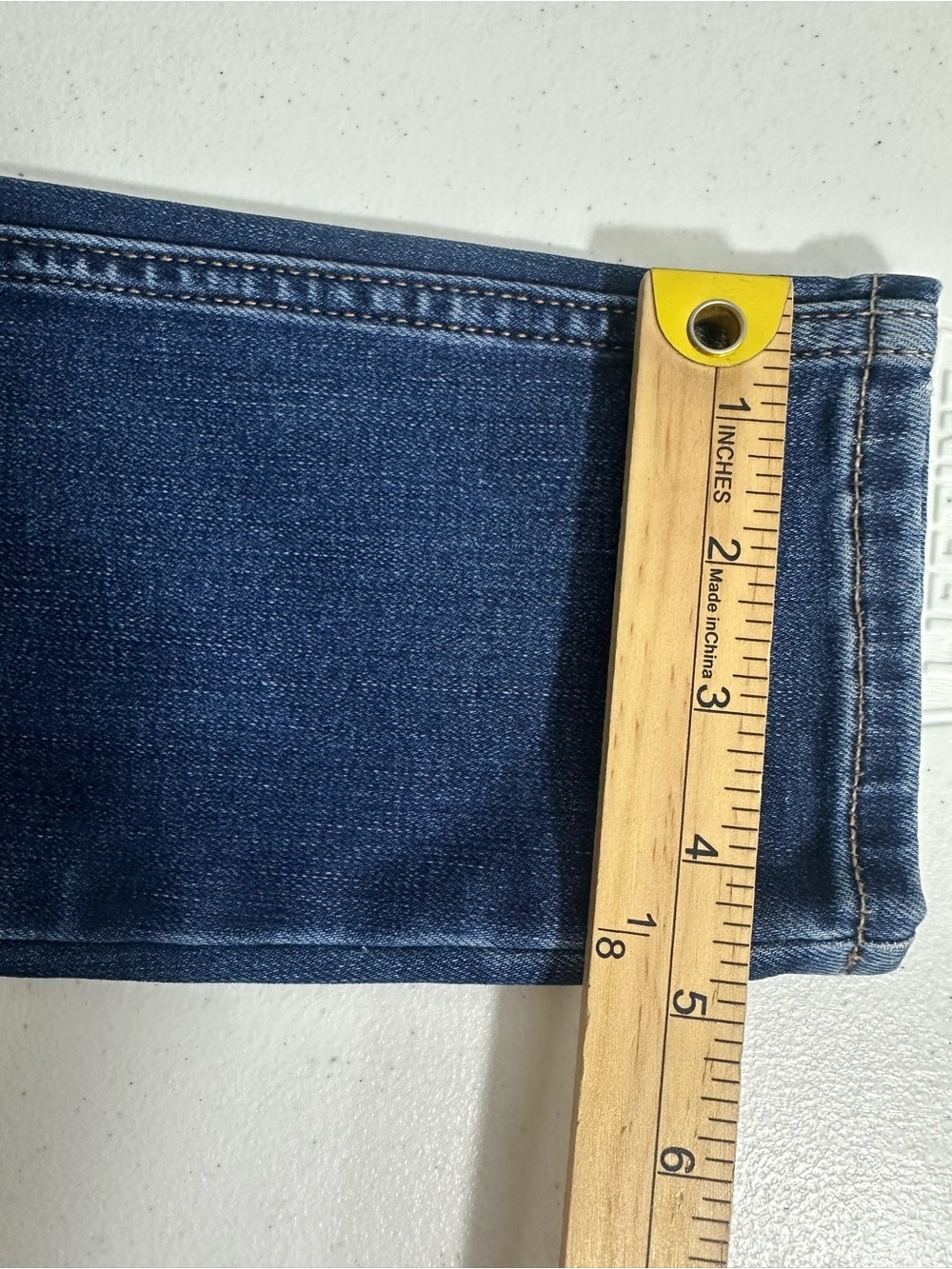 White House Black Market Womens Cashmere Denim High Rise Skinny Sz 6 Long Jeans - Picture 12 of 12